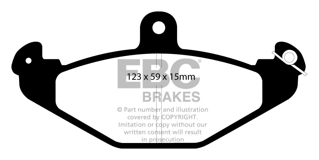 EBC Brakes RENAULT Laguna Sedan 2.2 D 94-98 Remblokken achterzij