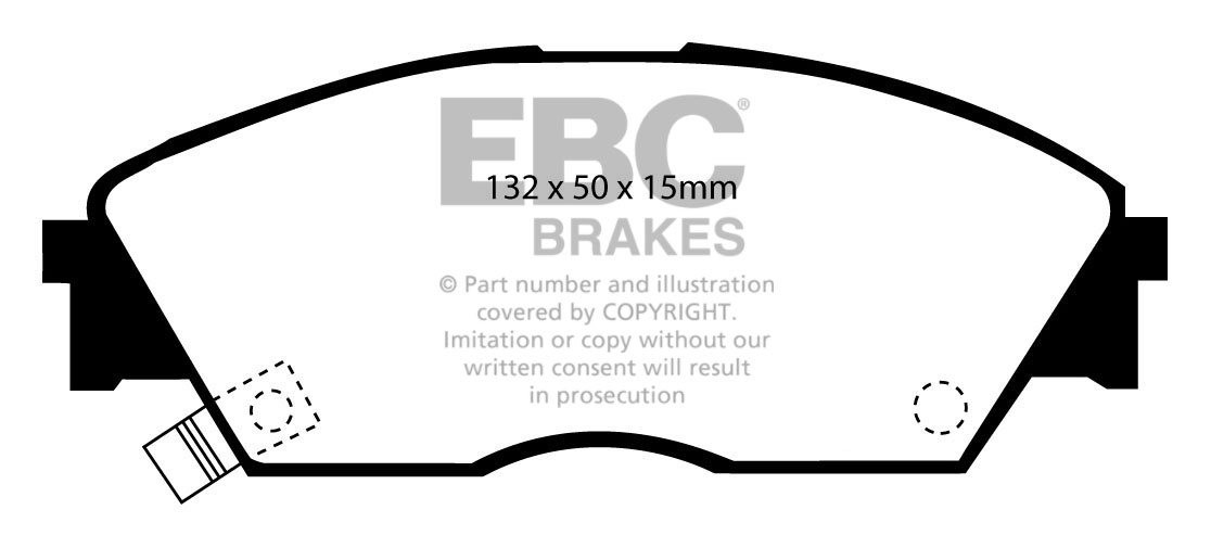 EBC Brakes HONDA Civic 1.6 (ED) 89-91 Remblokken voorzijde