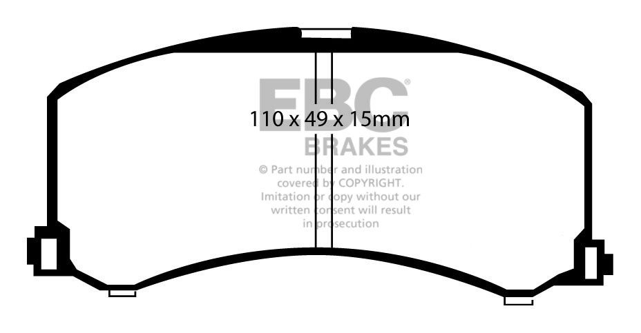 EBC Brakes OPEL Kadett C 1.6 74-79 Remblokken voorzijde