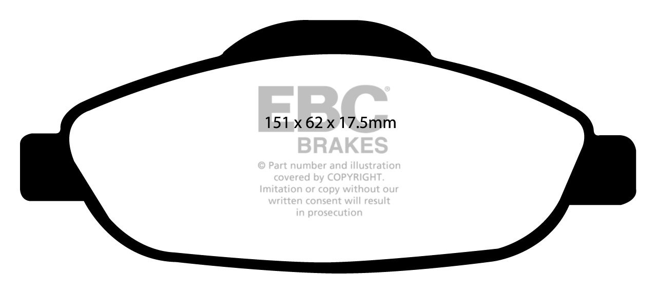 EBC Brakes PEUGEOT 3008 1.6 2009-.. Remblokken voorzijde greenst