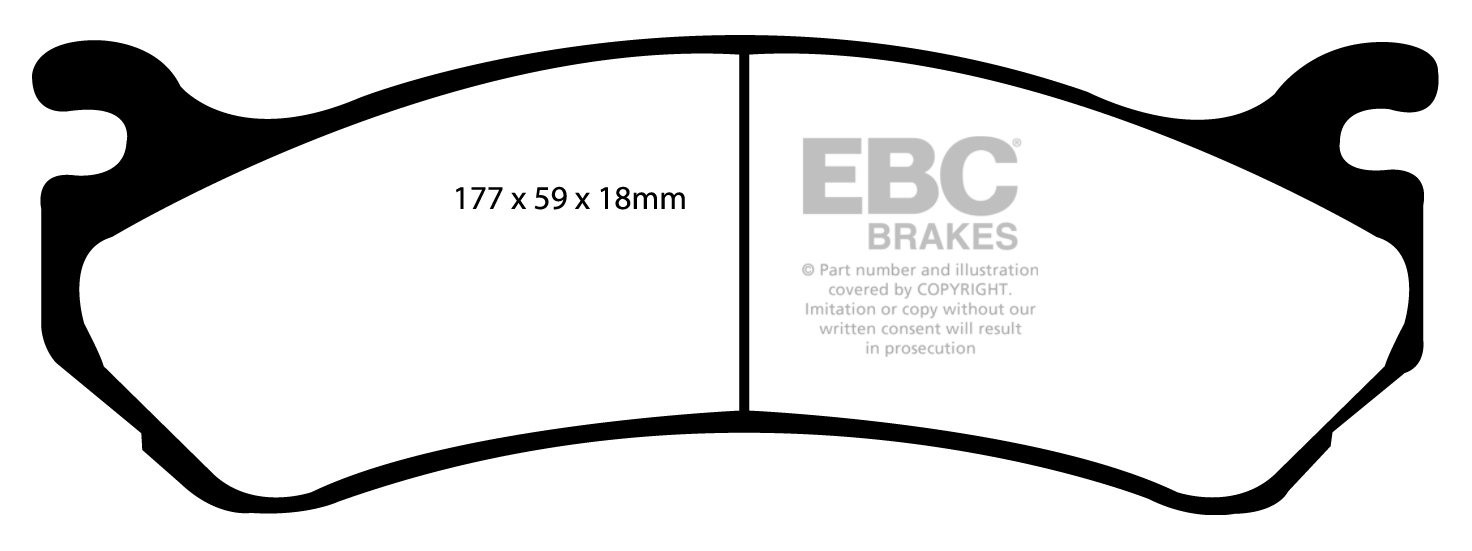 EBC Brakes CHEVROLET Astro 4.3 4WD 2003-2005 Remblokken voorzijd