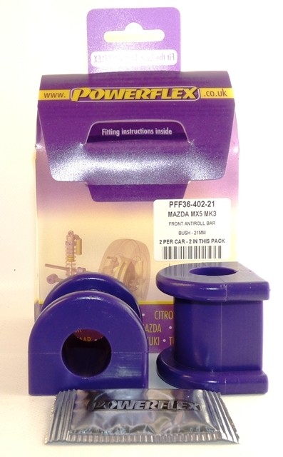 Mazda MX5 MK3 2005 on Front Anti Roll Bar Bush 21mm - PowerFlex