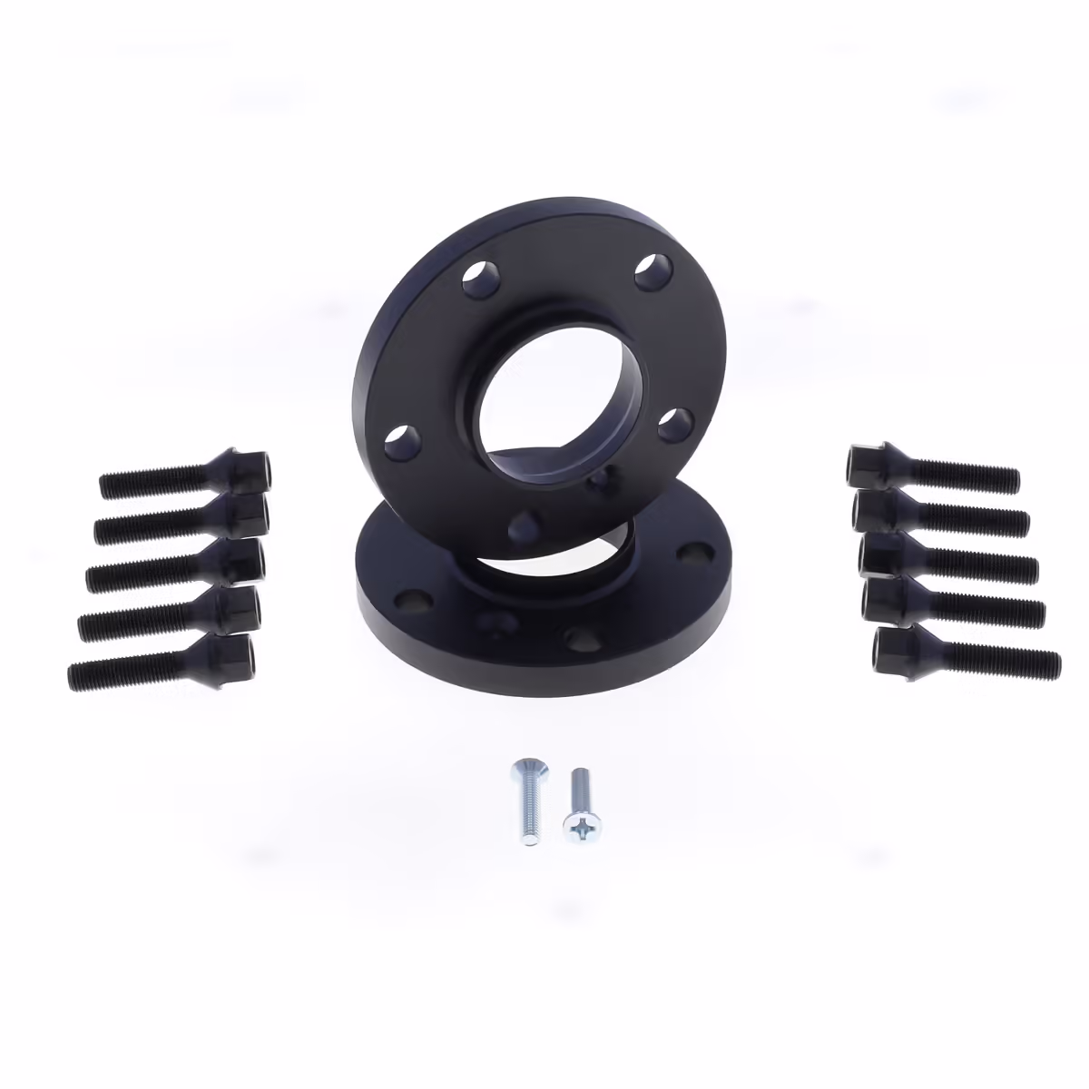 Spoorverbreders 5x120 naaf:72.5 dikte:12mm BMW Mini incl. wielbouten Zwart