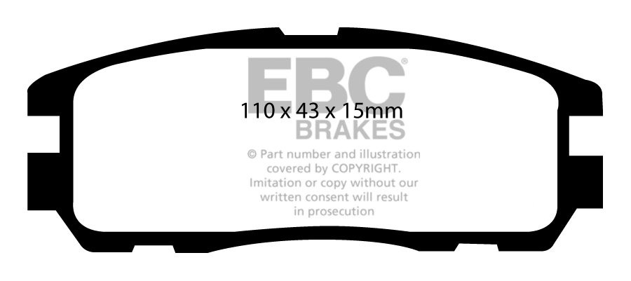 EBC Brakes OPEL Frontera 3.2 98-2004 Remblokken achterzijde
