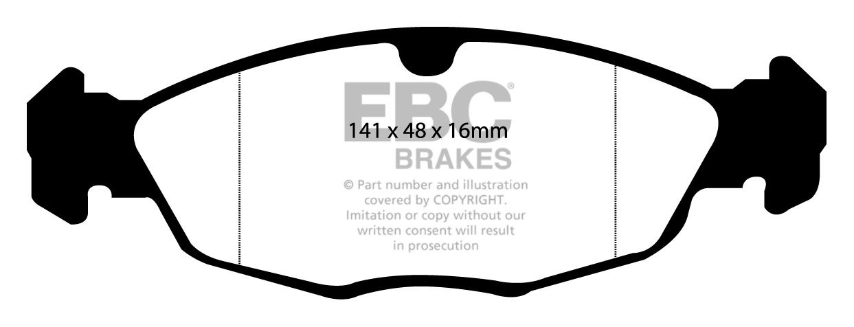 EBC Brakes DAEWOO Lanos 1.5 97-2002 Remblokken voorzijde