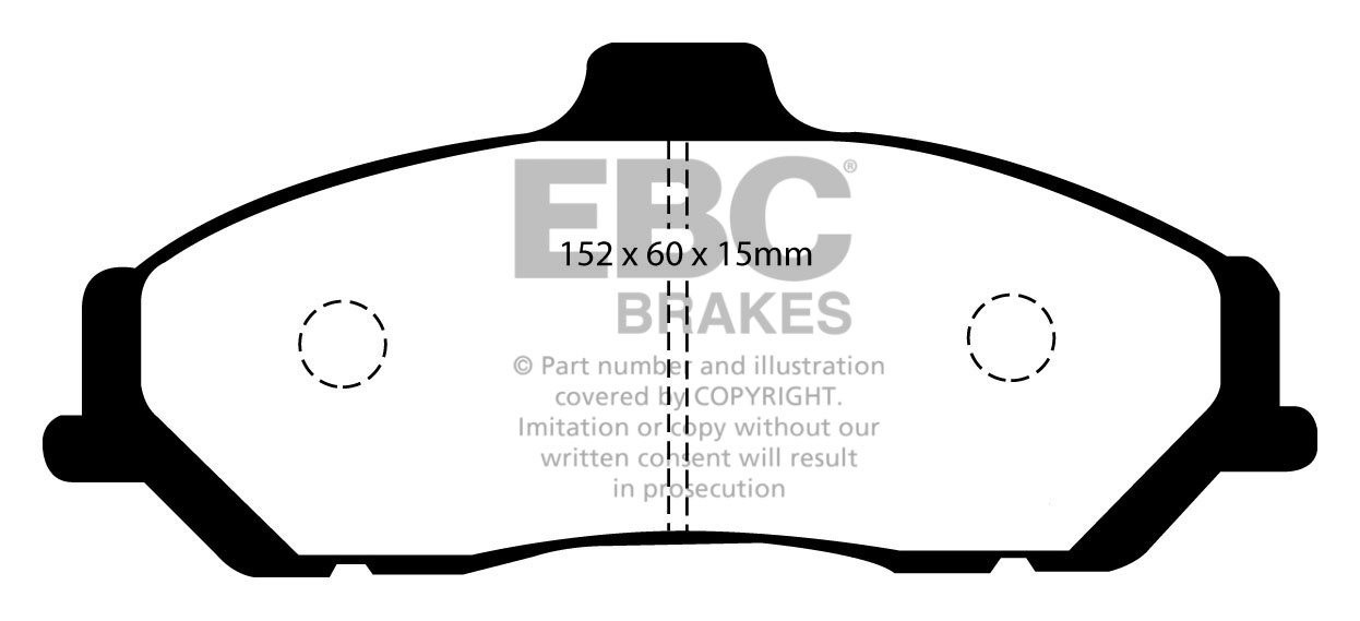 EBC Brakes FORD BEDRIJFSWAGEN Ranger 2.5 TD 2WD 2006-.. Remblokk