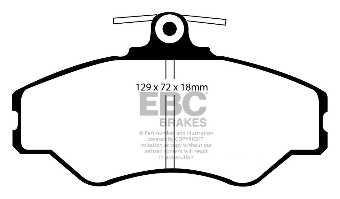 EBC Brakes ROVER P6 3.5 68-69 Remblokken voorzijde greenstuff