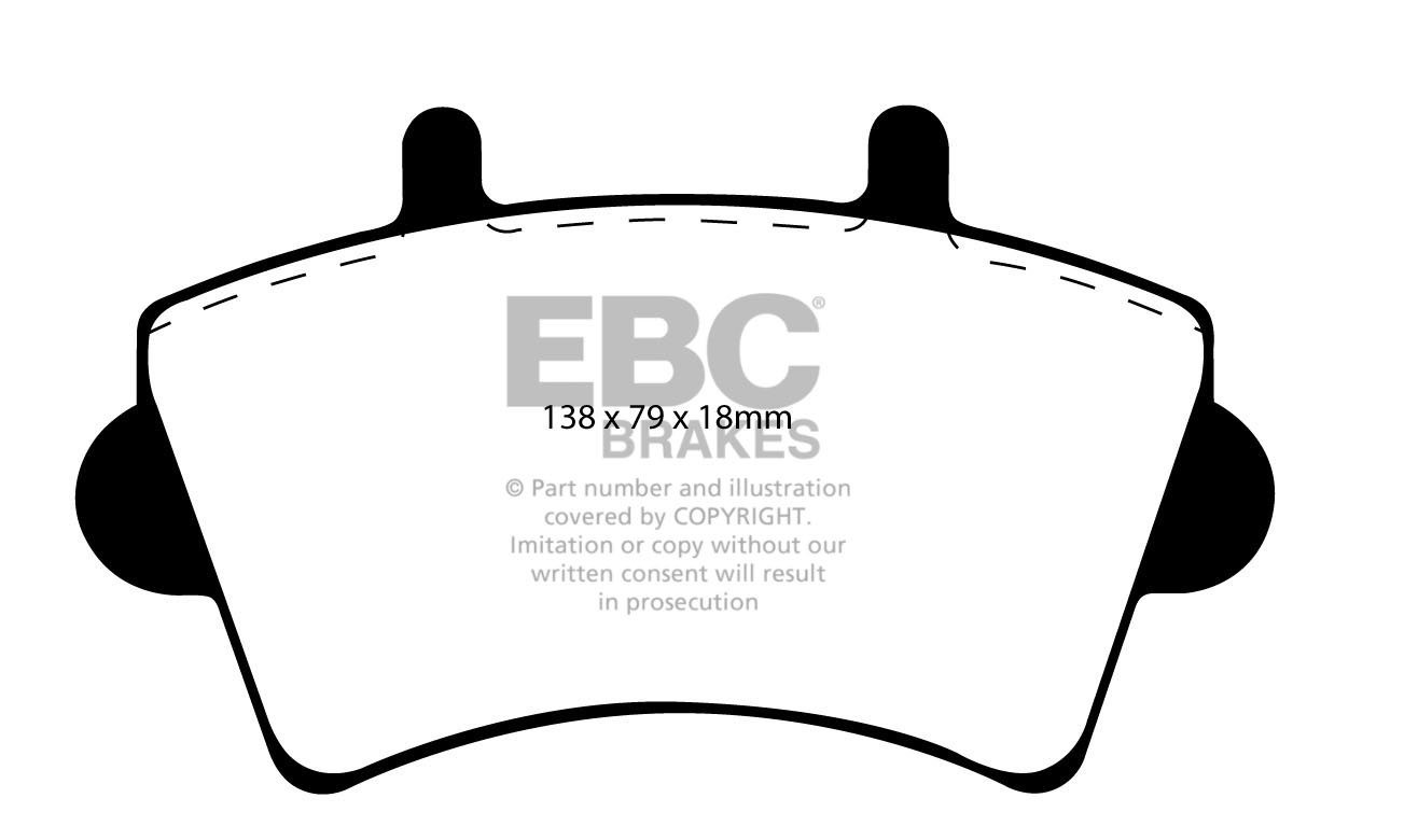 EBC Brakes NISSAN BEDRIJFSWAGEN Interstar 1.9 D 2002-.. Remblokk