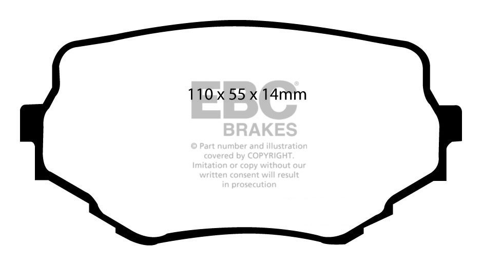 EBC Brakes SUZUKI Vitara 2.0 TD (TD31W) 96-2001 Remblokken voorz
