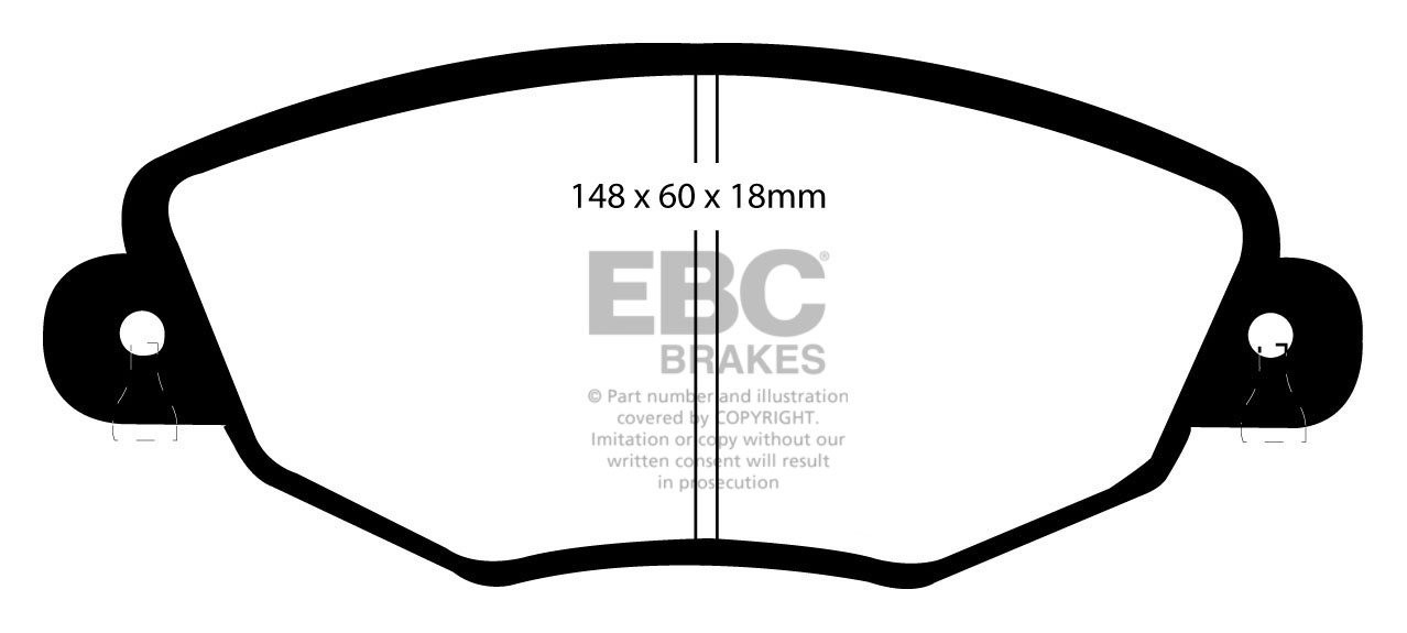 EBC Brakes FORD Mondeo (Sedan & Hatch) 3.0 2004-2007 Remblokken