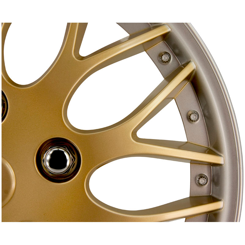 4-Delige Wieldoppenset Missouri 14-inch goud/zilveren rand