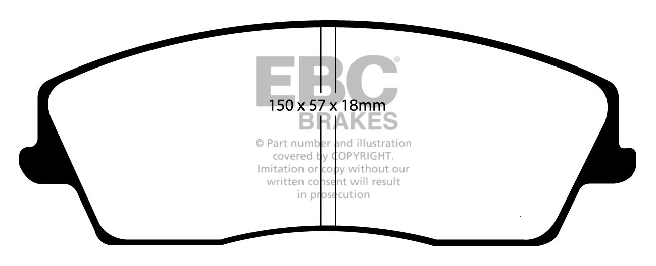 EBC Brakes DODGE (USA) Magnum 3.5 2004-.. Remblokken voorzijde y