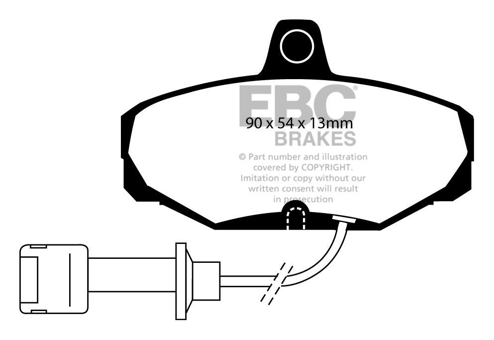 EBC Brakes FORD Granada 2.9 87-92 Remblokken achterzijde