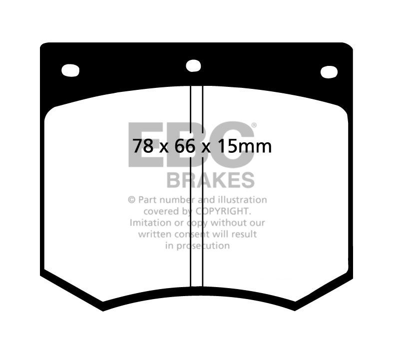 EBC Brakes FORD Granada 2.0 Station 75-79 Remblokken voorzijde g