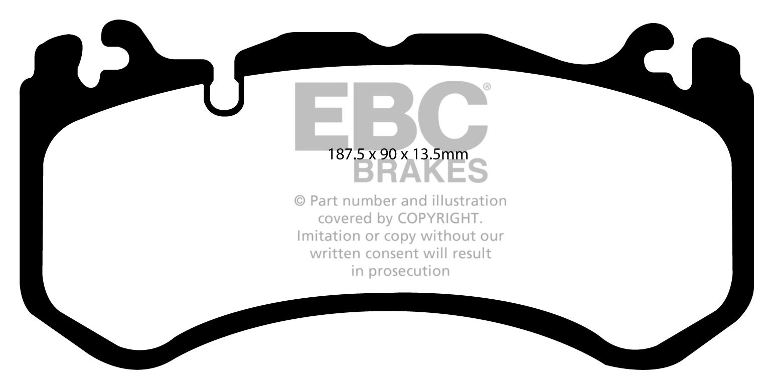 EBC Brakes MERCEDES E-Class (W212)(S212) E63 AMG 2009 Remblokken
