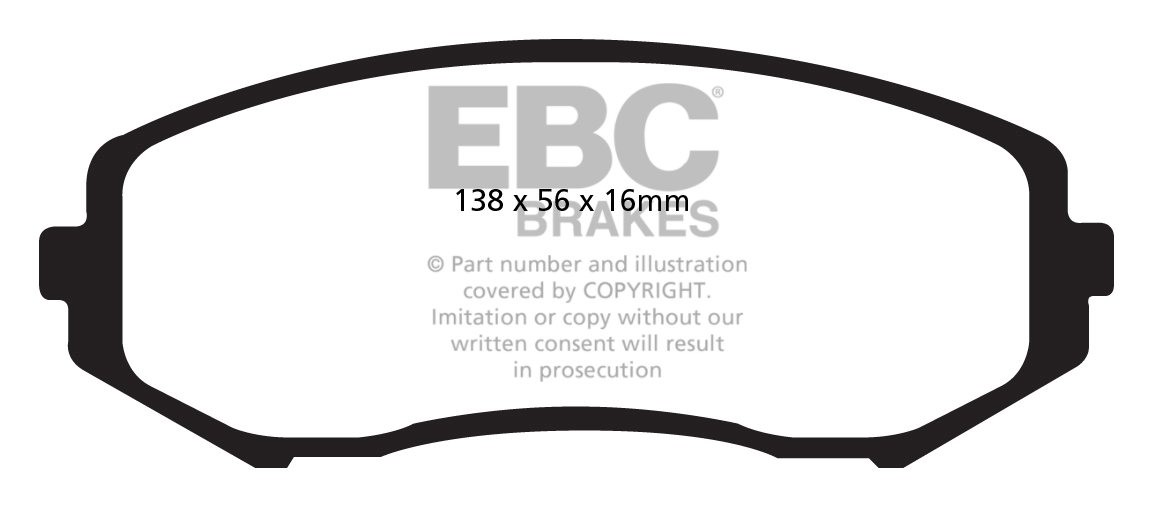 EBC Brakes SUZUKI Grand Vitara 2.4 (TDA4) 2008-.. Remblokken voo