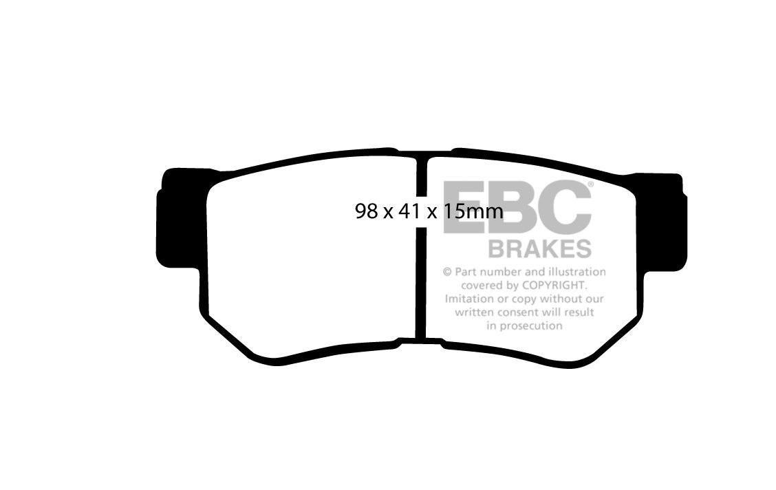 EBC Brakes HYUNDAI Matrix 1.8 2002-2006 Remblokken achterzijde
