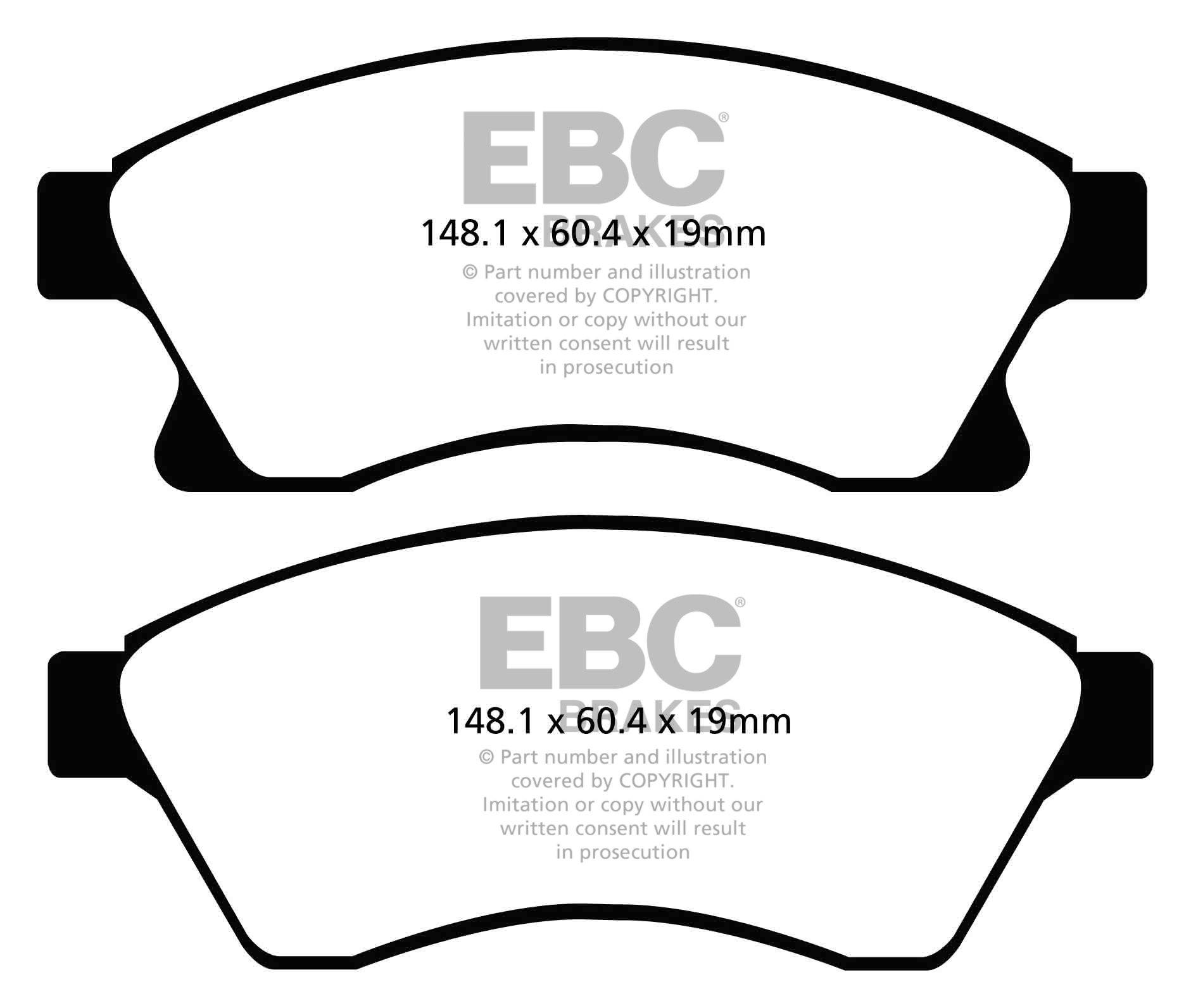 EBC Brakes OPEL Astra J 1.7 TD -110 2009-.. Remblokken voorzijde