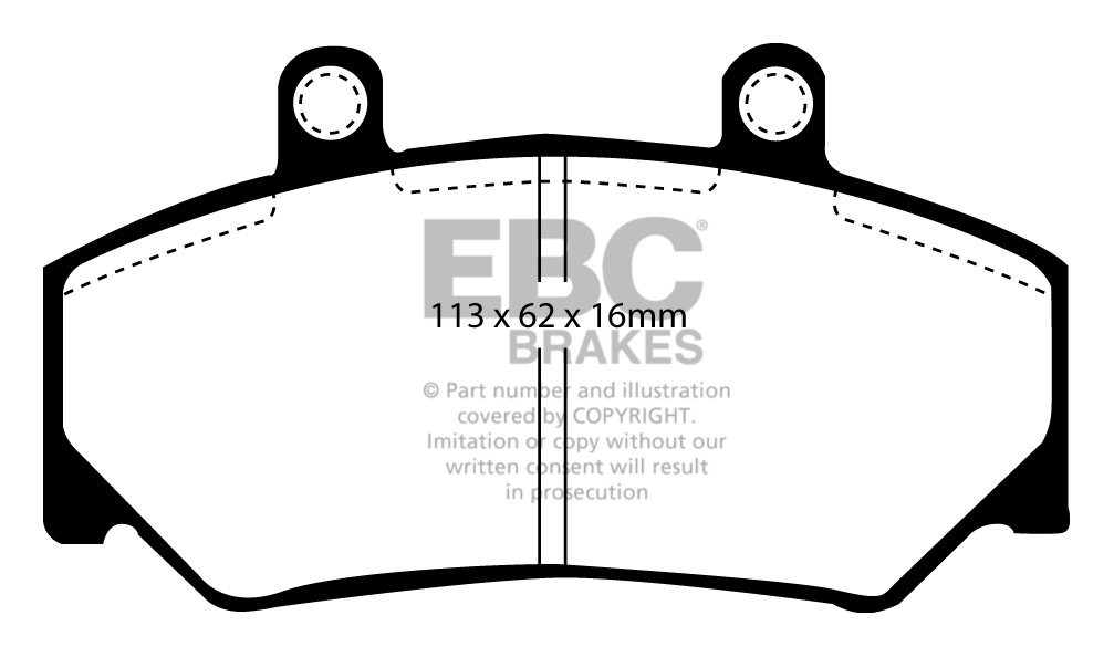 EBC Brakes VOLVO 740 2.0 87-91 Remblokken voorzijde