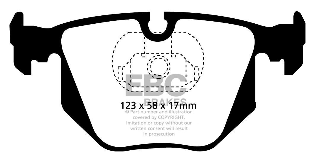 EBC Brakes BMW X5 2.9 D (E53) 2001-2004 Remblokken achterzijde r