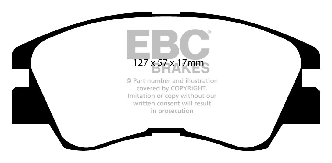 EBC Brakes MITSUBISHI Pajero 2.5 TD (L49) 87-91 Remblokken voorz