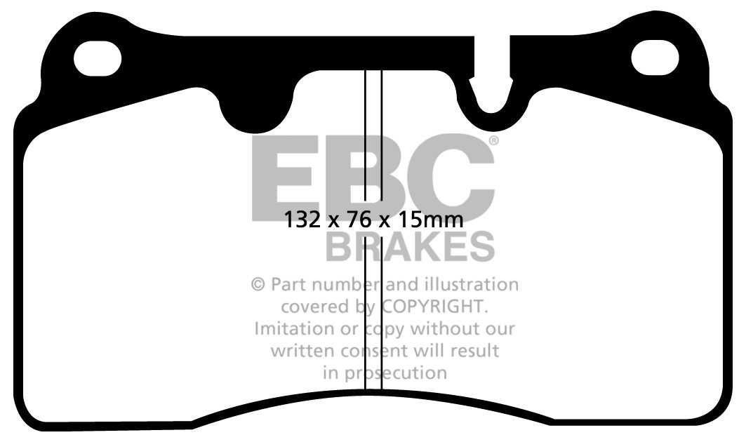 EBC Brakes ASTON MARTIN DB9 5.9 2003-.. Remblokken voorzijde yel