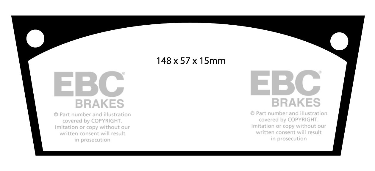EBC Brakes CITROEN DS 1.9 55-65 Remblokken voorzijde
