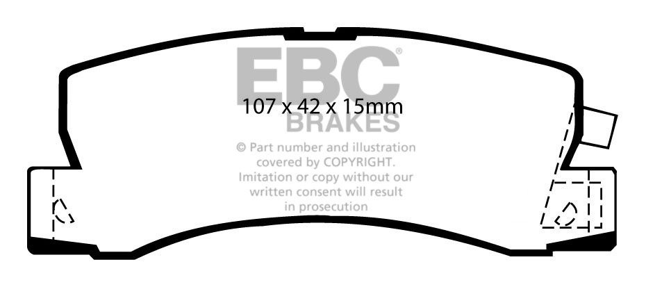 EBC Brakes TOYOTA Celica 2.0 GT4 (ST165) 88-90 Remblokken achter