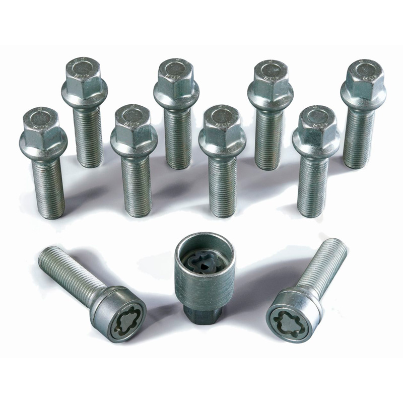 H&R Wielboutenset bolkonisch R13 M14x1.50 - Lengte 31mm - 10 stuks (bv.  VAG) - incl. wielsloten