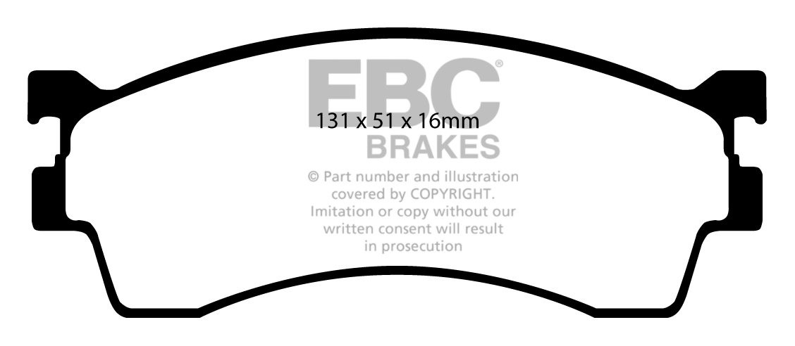 EBC Brakes Mazda 626 2.0 (GW) 97-2002 Remblokken voorzijde green